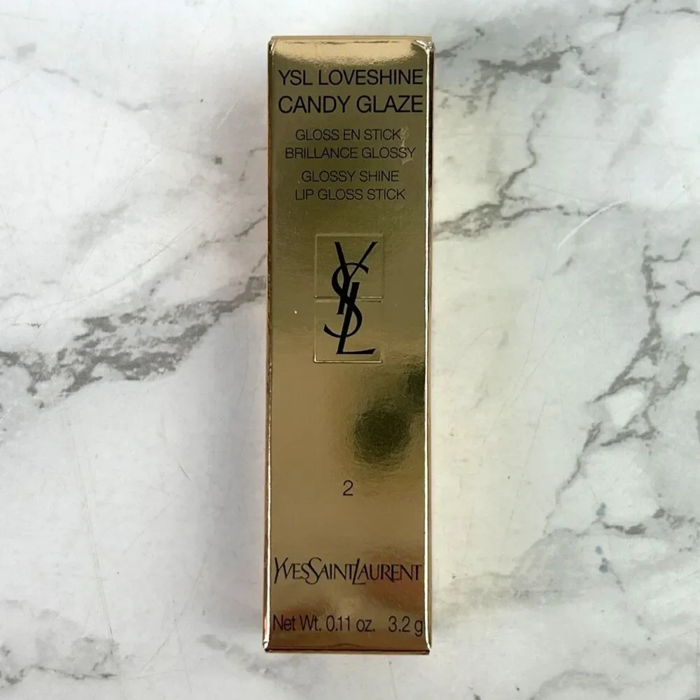 NIB YSL Loveshine Candy Glaze Lip Gloss in 2 Healthy Glow Plumper